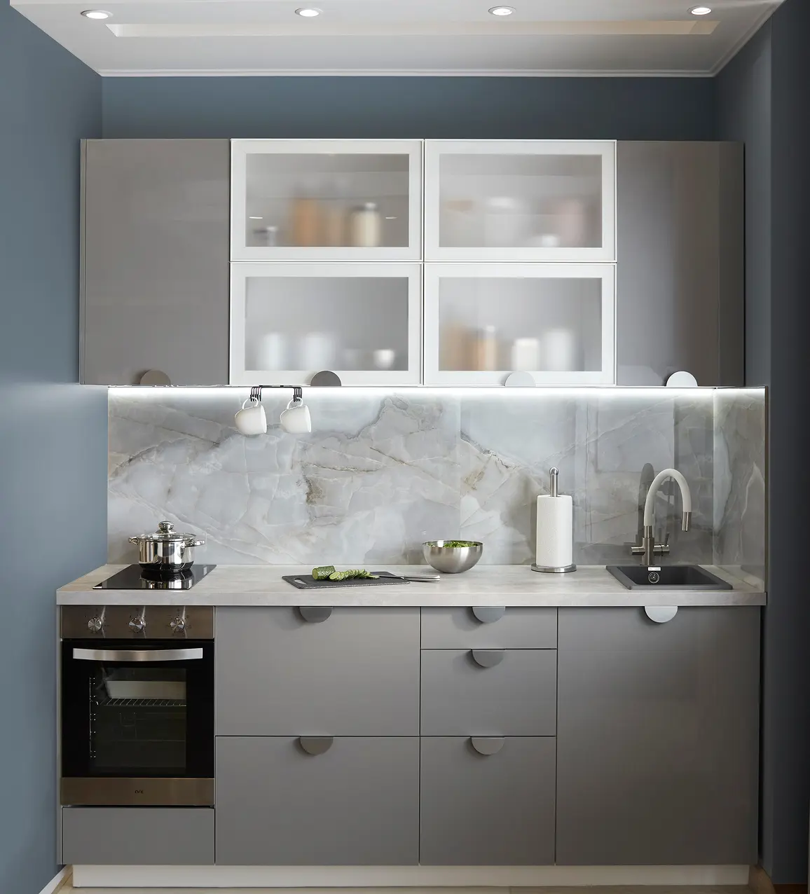 Кухня Аша серая 2.4 м